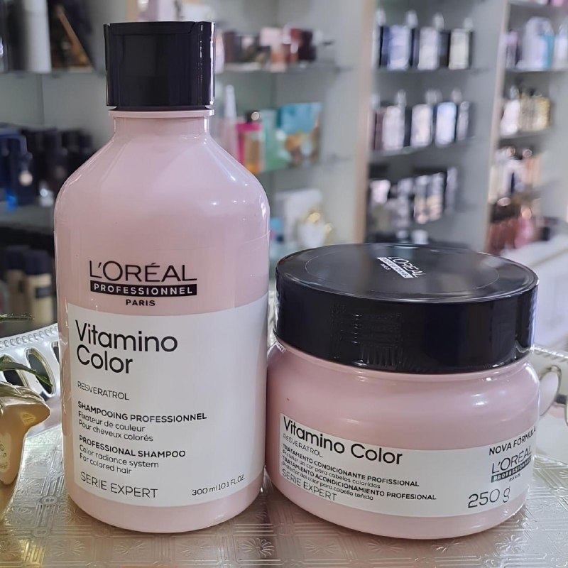 Kit Shampoo E Máscara Loreal Vitamino Color Home Care
