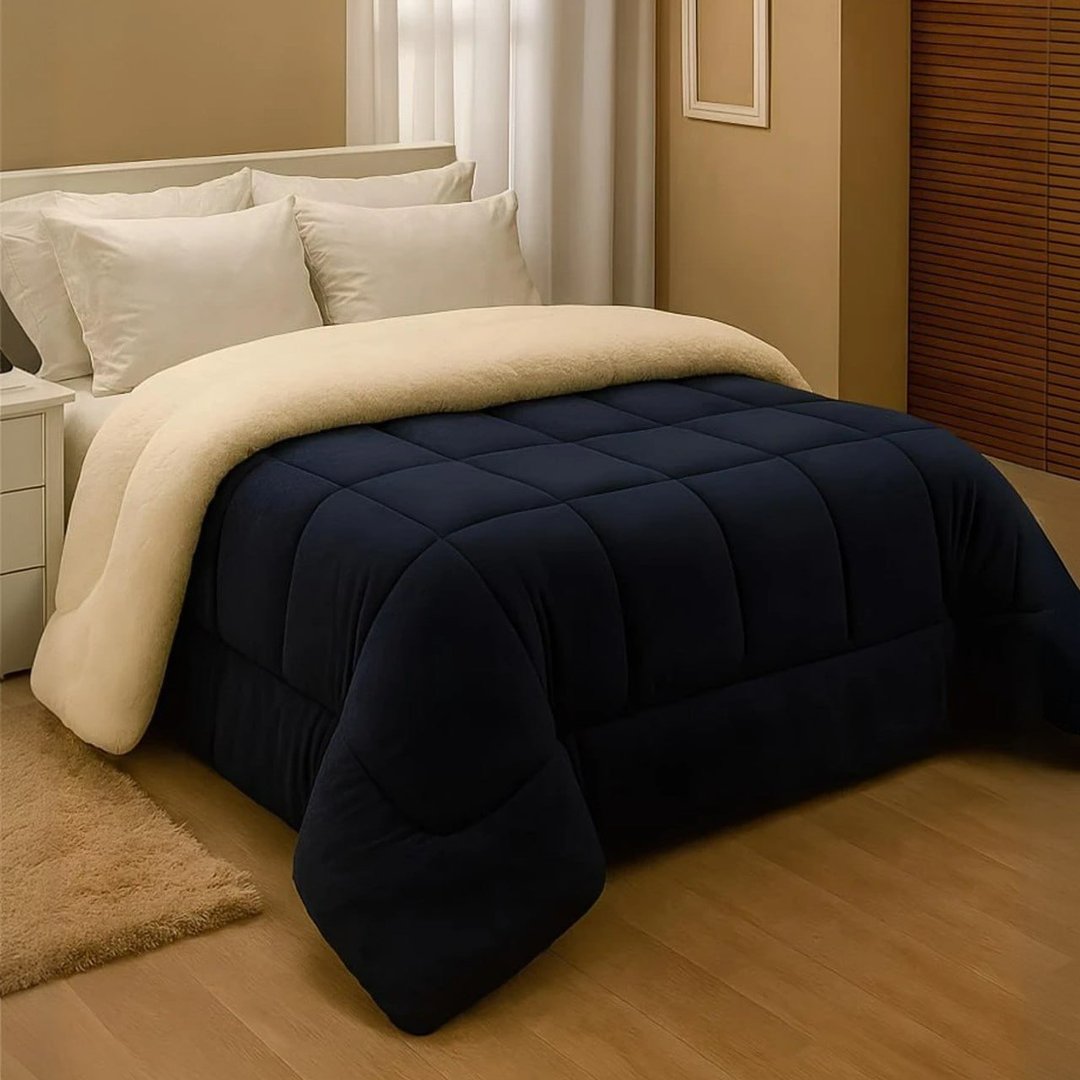 Coberdrom Everest Lã Pele De Carneiro Solteiro 2,40x1,50