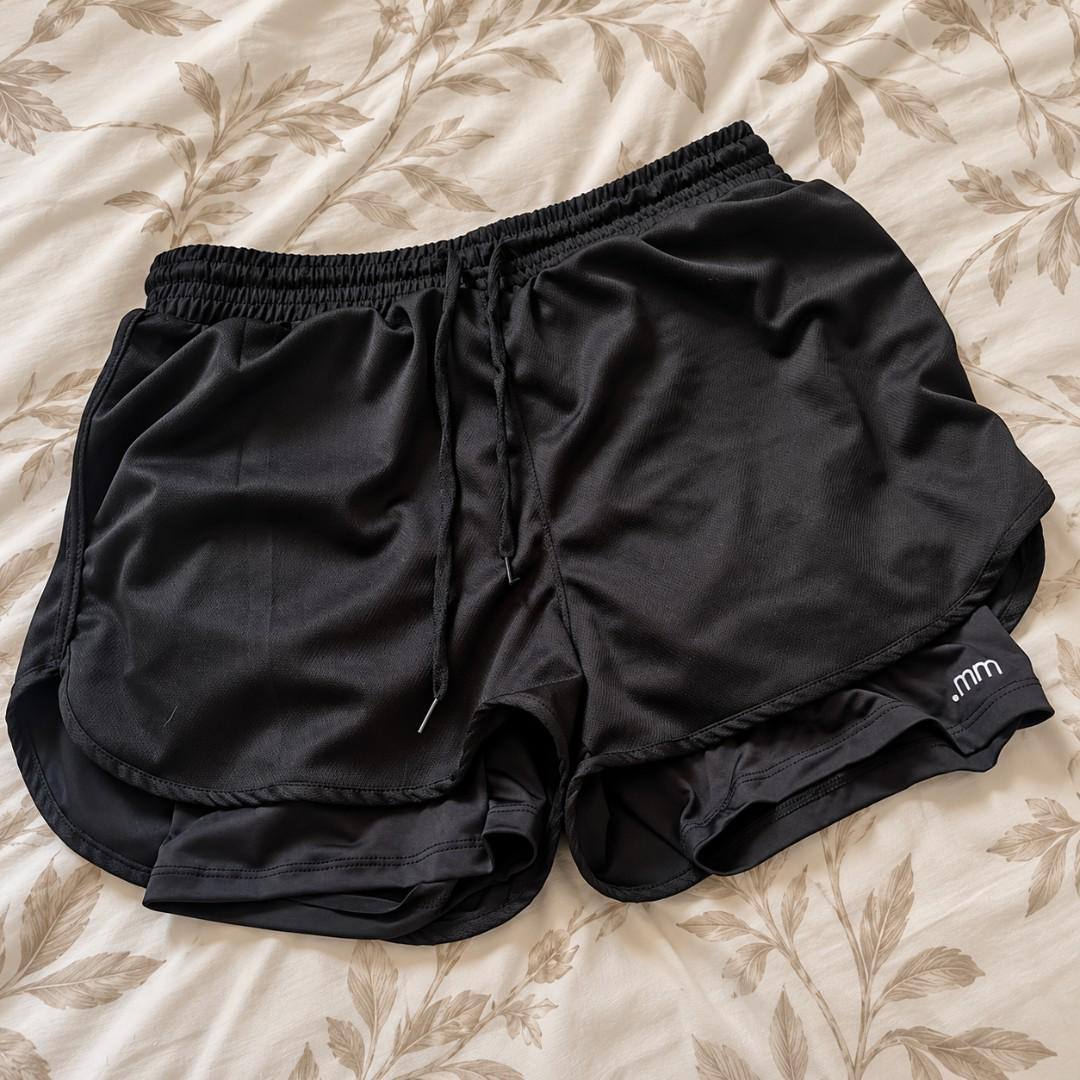 Short Duplo Feminino Bermuda 2 Em 1 Compressão Academia