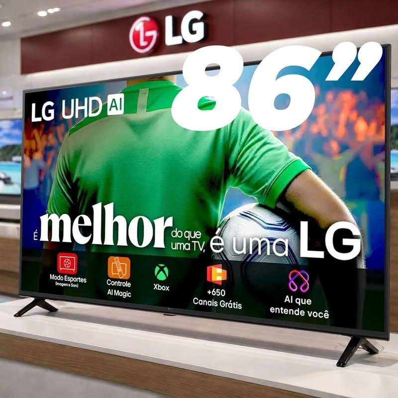 Smart Tv LG Uhd Ai Ua85 86 Polegadas Hdr10 Pro Processador 7 Ai Ger 8 Webos 25