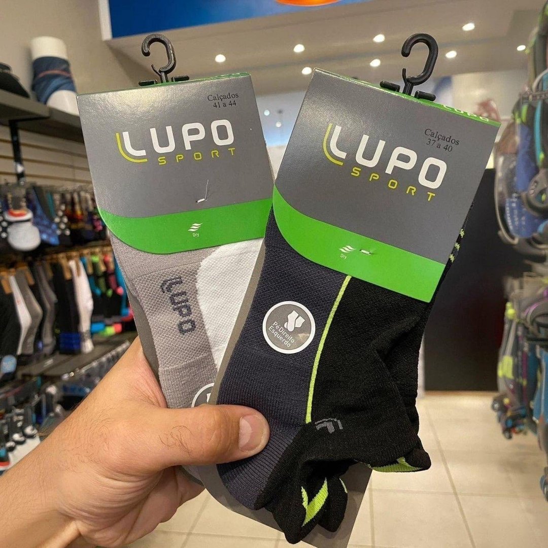 Kit 6 Pares Meias Lupo Cano Curto Academia Algodão