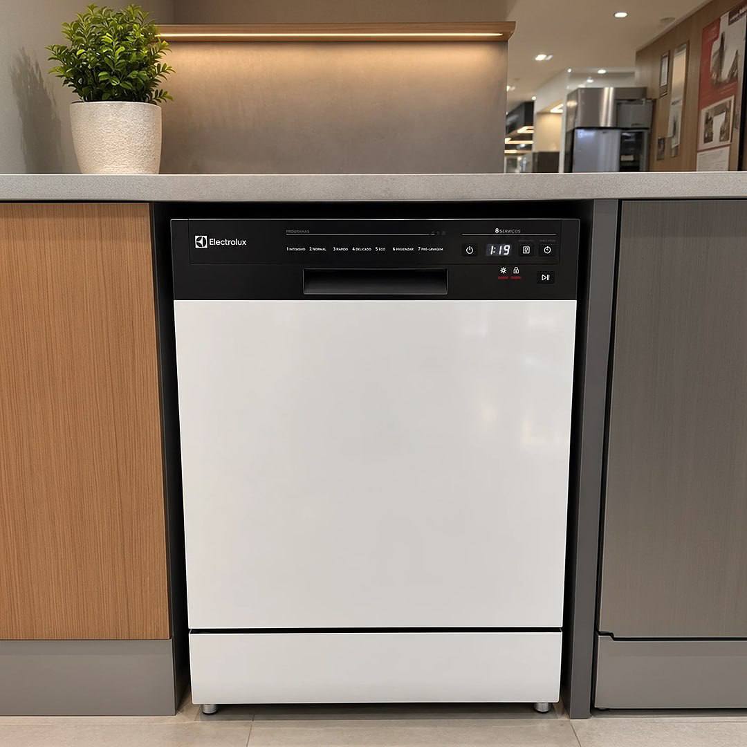 Lava-louça Electrolux 8 Serviços Branca Lava E Seca 50' Lb08 Cor Branco