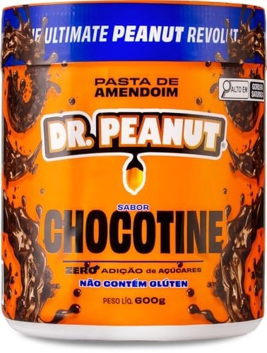 DR. Peanut Pasta de Amendoim Sabor Chocotine, Pote 600g