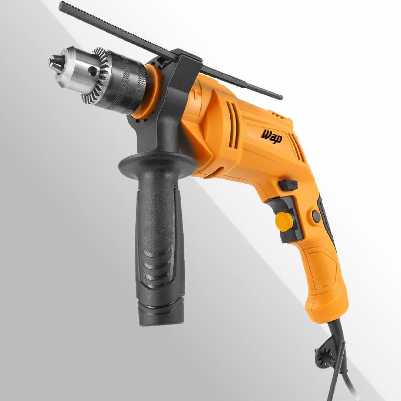 WAP Parafusadeira e Furadeira Impacto 3/8" WF 700FE W2, Limitador de Profundidade e Emp...