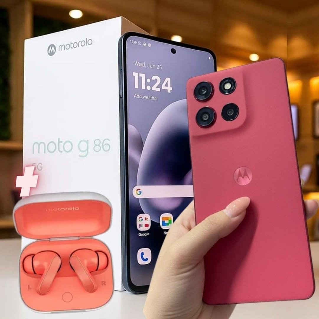 Smartphone Motorola Moto G86 5g + Moto Buds - 256gb 24gb (8gb Ram+16gb Ram Boost)