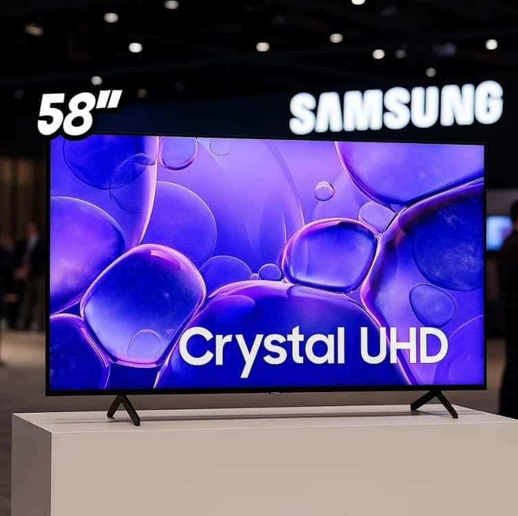Samsung Smart TV 58" Crystal UHD 4K U8500F 2025, Xbox Cloud Gaming, Canais Gratuitos, 7 An...