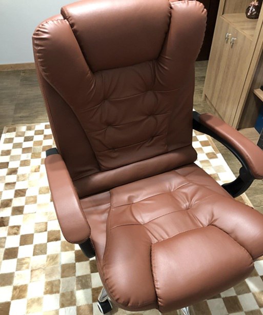 Cadeira de escritório Presidente Home Office c/ Apoio p/ os Pés Encosto Ajustável 150kg - ...