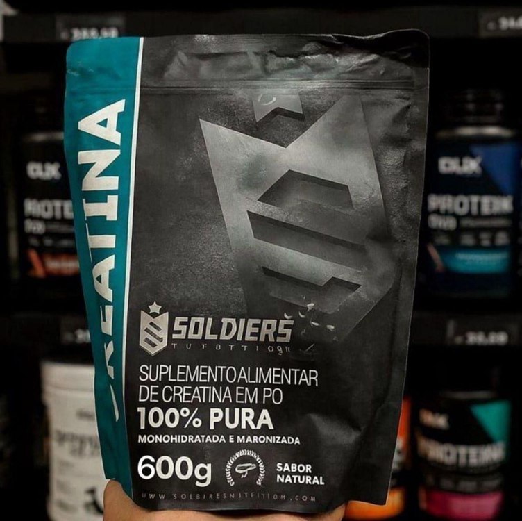 Creatina Monohidratada 600g - 100% Pura Importada - Soldiers Nutrition