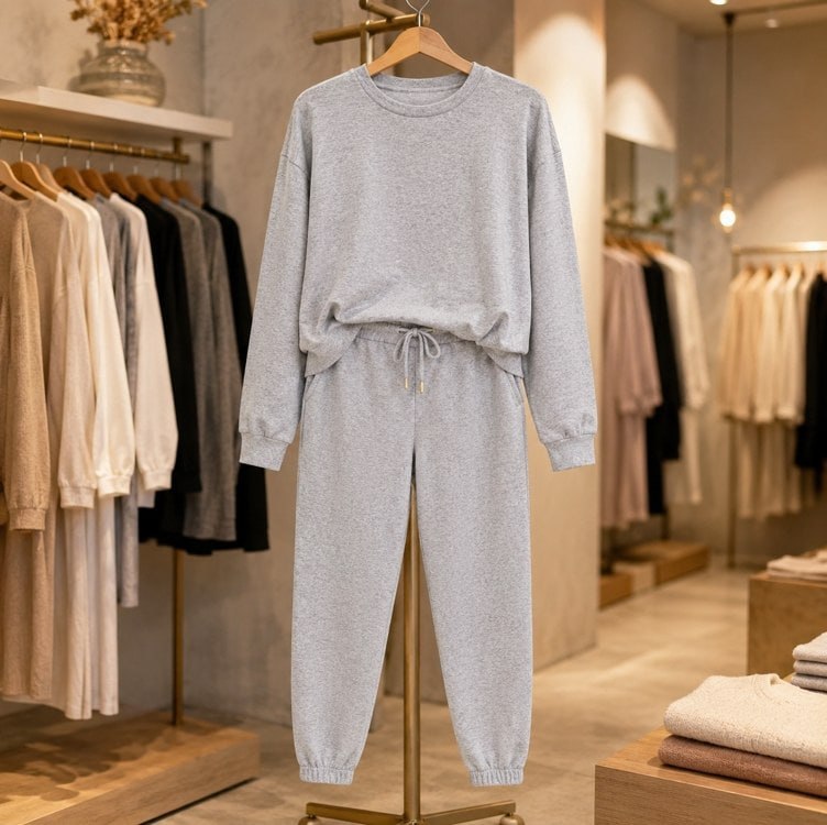 Conjunto Feminino De Frio 2 Peças Moderno Confortável