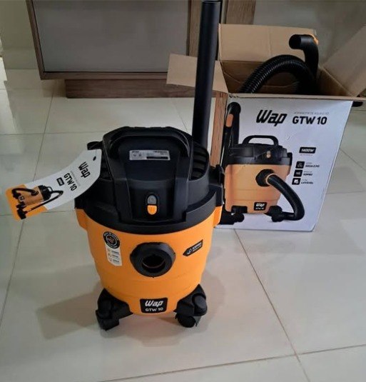 Aspirador De Pó E Água Wap Gtw 10 Compacto 1400w 10 Litros Amarelo/preto 127v