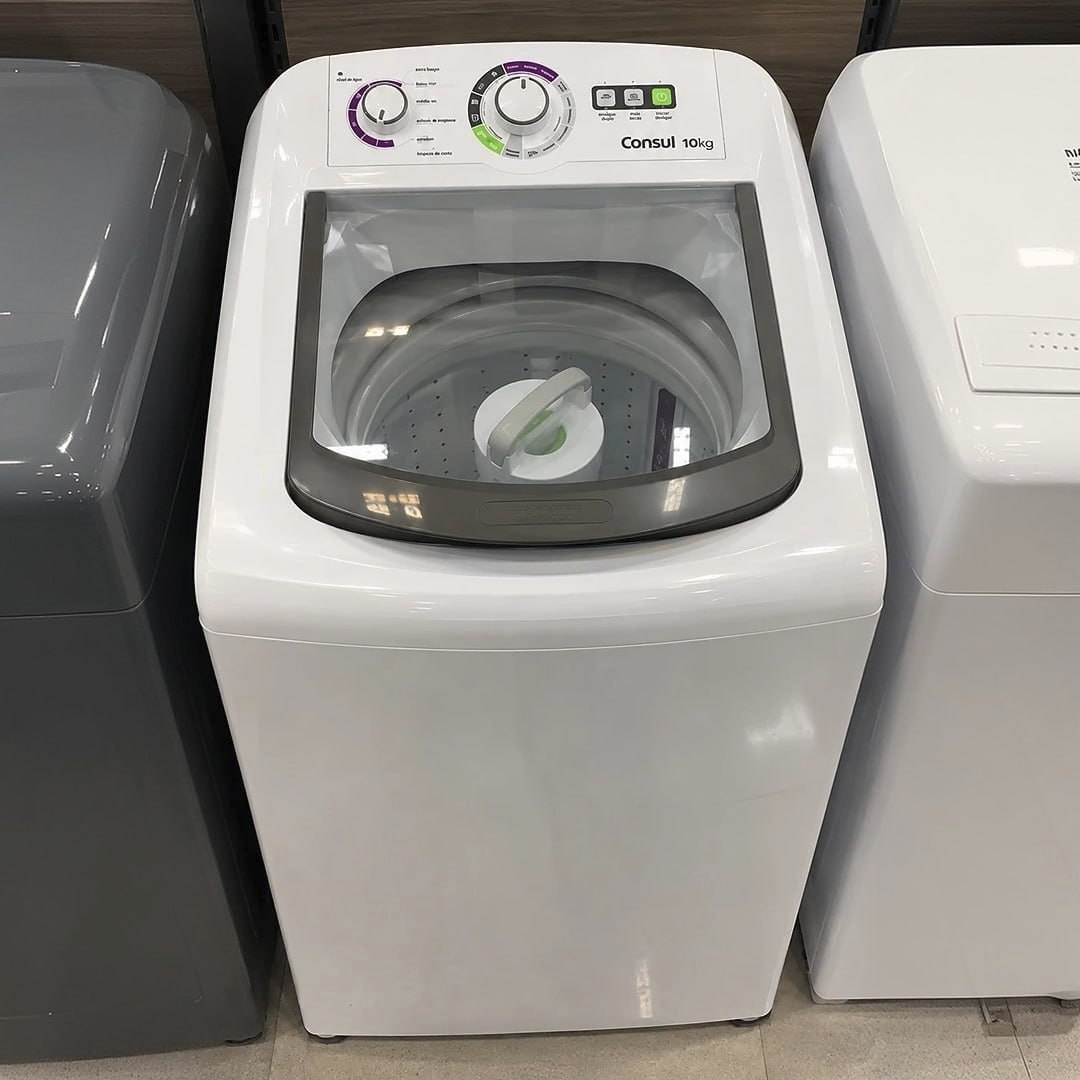 Máquina de Lavar Consul 10 kg Dosagem Econômica - CWB10BB Branca