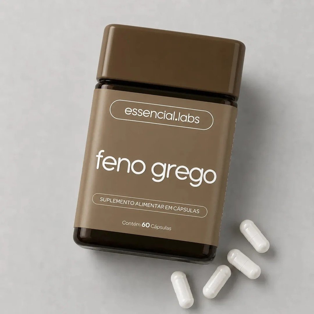 FENO GREGO 450mg com Máxima Concentração e Pureza - 60 Cápsulas