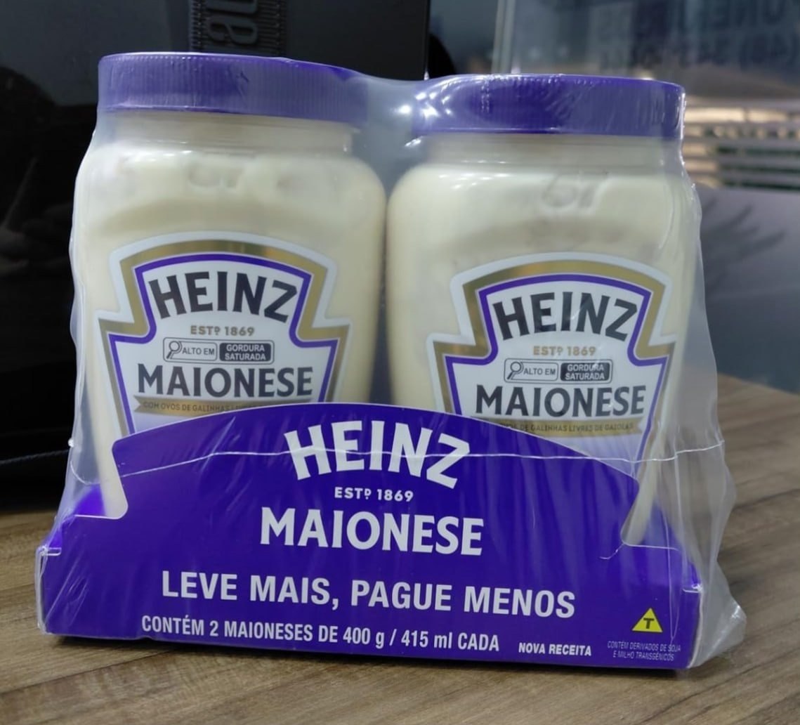 Heinz Pack Maionese Tradicional, 400G - 2 unidades