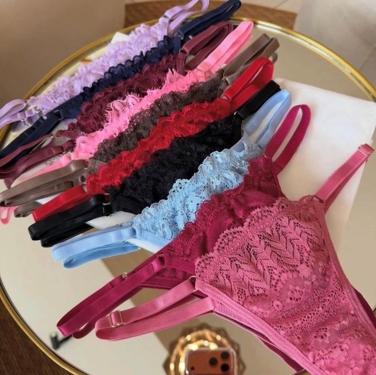 Kit 10 Calcinhas De Renda Tanga Fio Lingerie Calcinha