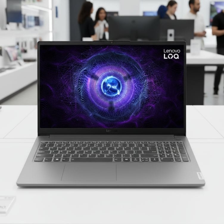 Notebook Gamer Lenovo LOQ E Core i5-12450HX, 8GB, 512GB SSD, RTX 3050 6GB, 15.6" 144Hz, Li...