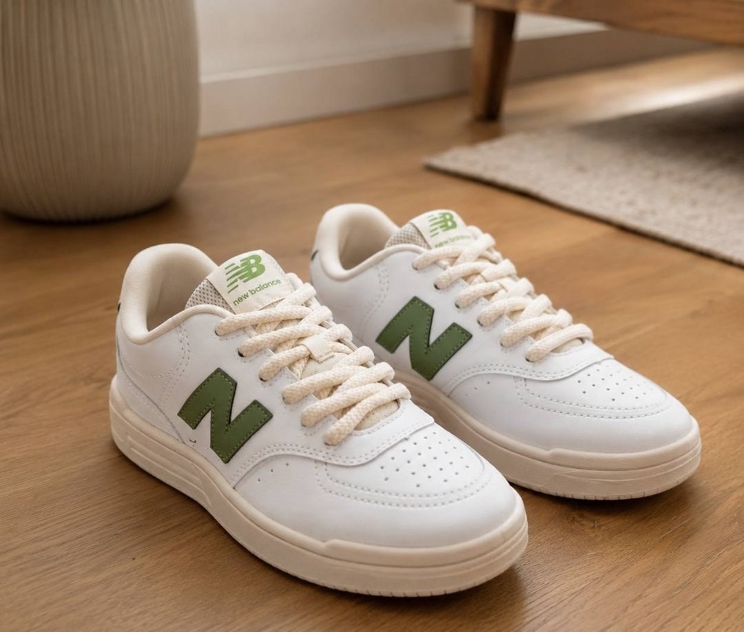Tenis New Balance BB80 Unisex, Branco/Verde, 37