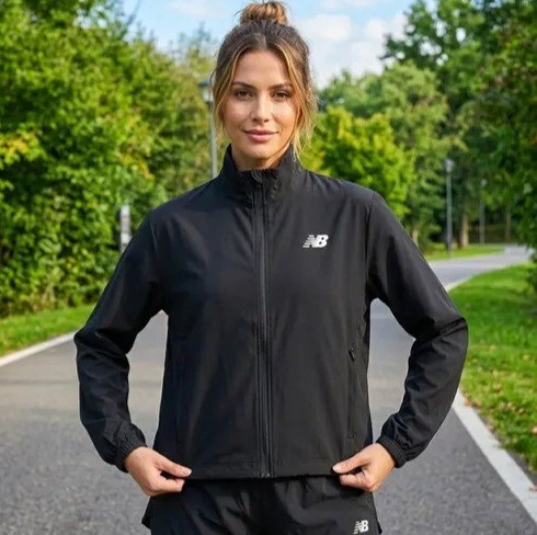Jaqueta New Balance Windbreak Fast Days Feminina - Tam. GG