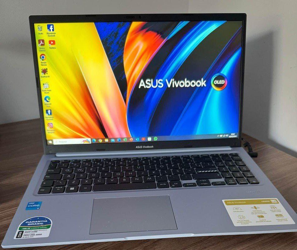 Notebook ASUS Vivobook Go Intel Core i5 4GB RAM SSD 256GB Tela NanoEdge 15.6" Full HD Linu...