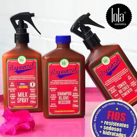 KIT LOLA CSM RAPUNZEL SH 250ML+LEAVE-IN 250ML+TÔNICO 250ML