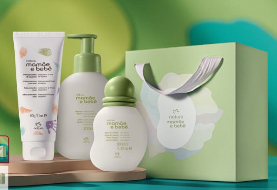 Presente Natura Mamãe e Bebê Momento Chá de Bebê (3 produtos)