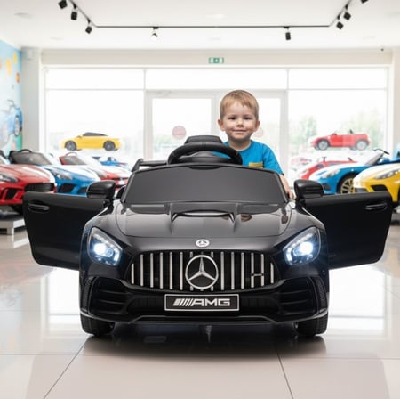 Replay Kids Carrinho Elétrico Infantil Mini Mercedes- Preto