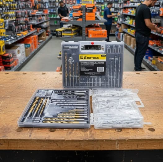 🤓Kit Jogo De Ferramentas Multiuso 300 Peças C/ Maleta Brocas