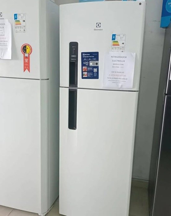 Geladeira Electrolux AutoSense Frost Free Duplex Turbo Freezer Branca 400L - 220v