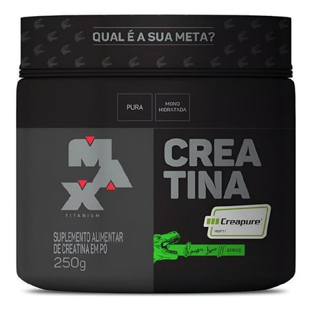 Creatina Pura Selo Creapure 250g Linha Ramon Dino Edição Limitada Sem Sabor - Max Titanium
