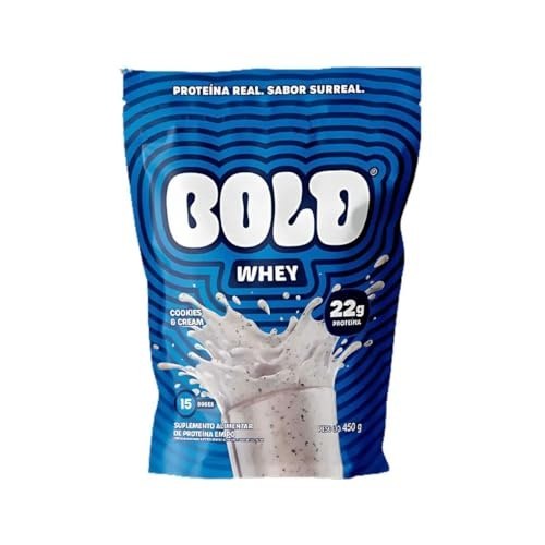WHEY PROTEIN 3W - BOLD WHEY (450g) - Sabor: Cookies & Cream