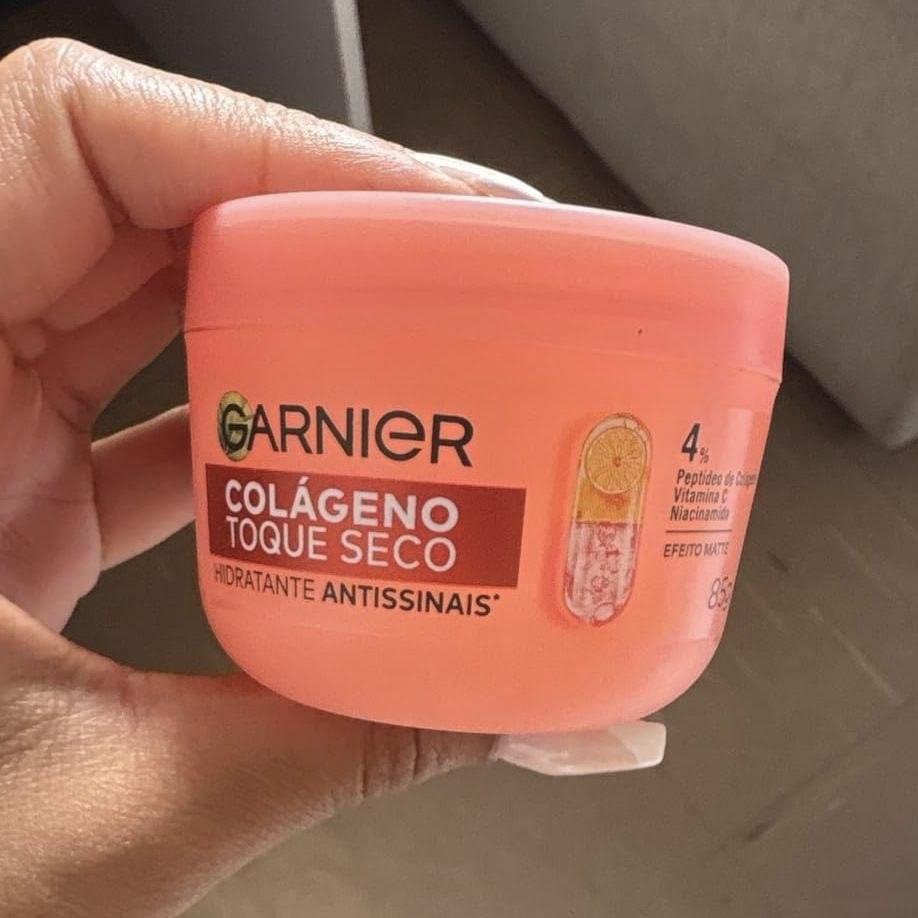Garnier Hidratante Facial Antissinais Toque Seco, com Colágeno, Niacinamida e Vitamina C, ...