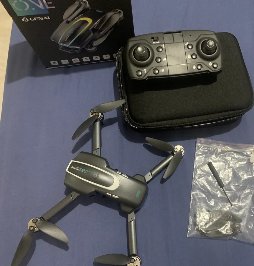 Drone Xt105 Profissional Câmera Brushless Full Hd 2 Baterias - Preto