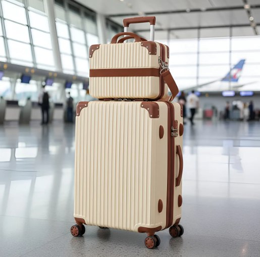 Kit Mala de Viagem Blacklions Media 23kg Blogueira + Frasqueira - Bege