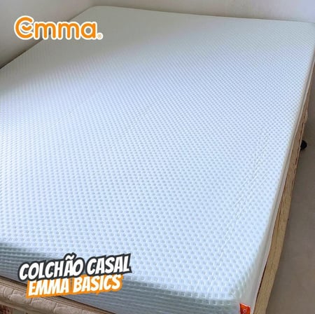 Colchão Casal de espuma D28 Emma Basics 17cm – com tecnologia alemã, 100 noites de teste e...