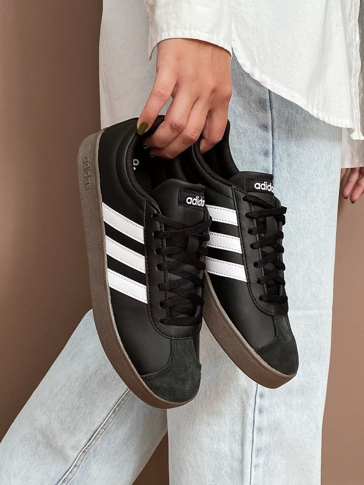 Tênis Casual Masculino Vl Court 3.0 adidas Preto Lisa 41 Br
