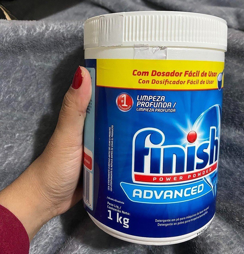 Detergente em Pó para Lava-Louças Finish Power Powder - 1kg