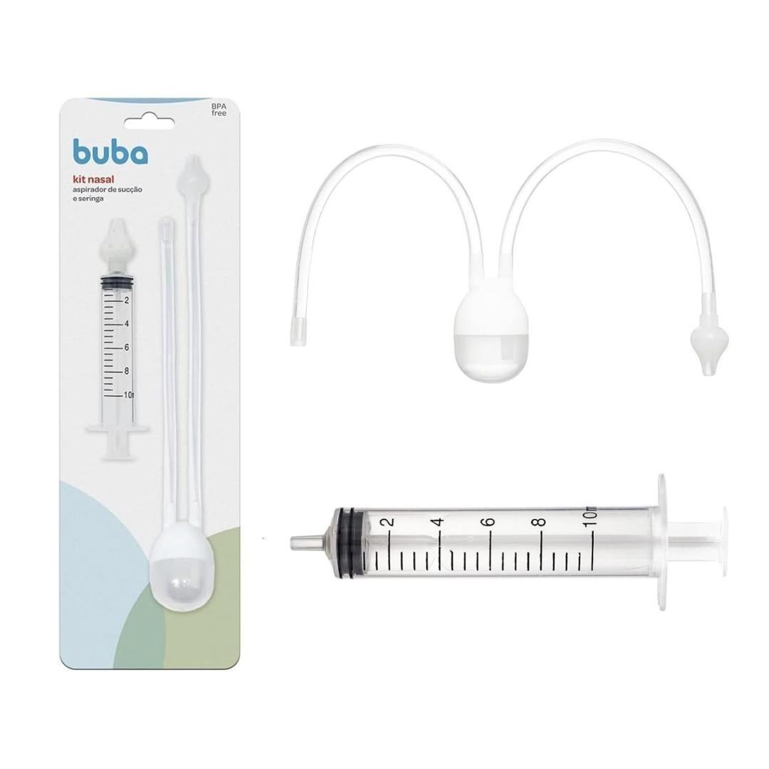 Buba Kit Aspirador Nasal De Sucção E Seringa