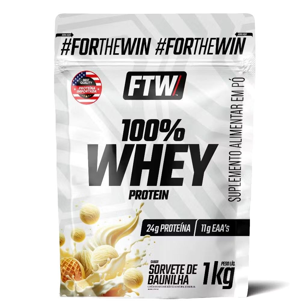 100% Whey protein Refil 1Kg - FTW