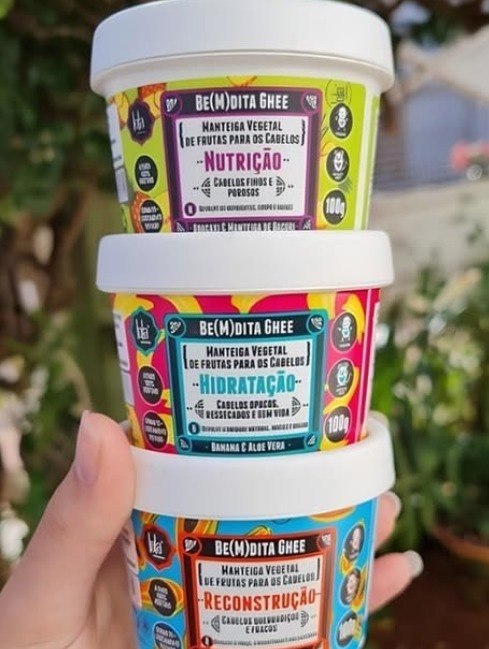 Kit Cronograma Capilar Be(m) dita Ghee 3 Produtos, Lola Cosmetics