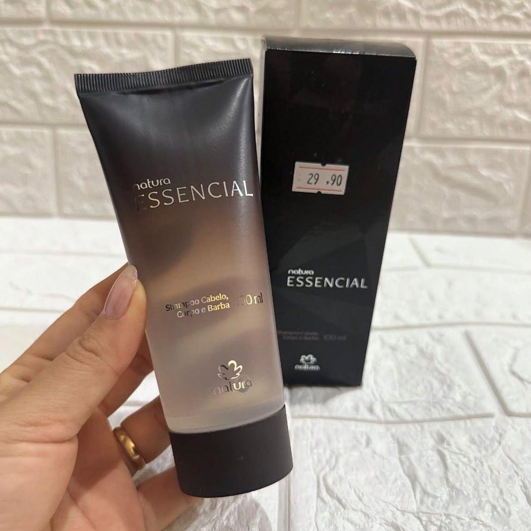 Shampoo P/ Barbearia Cabelo Barba E Corpo Essencial Natura