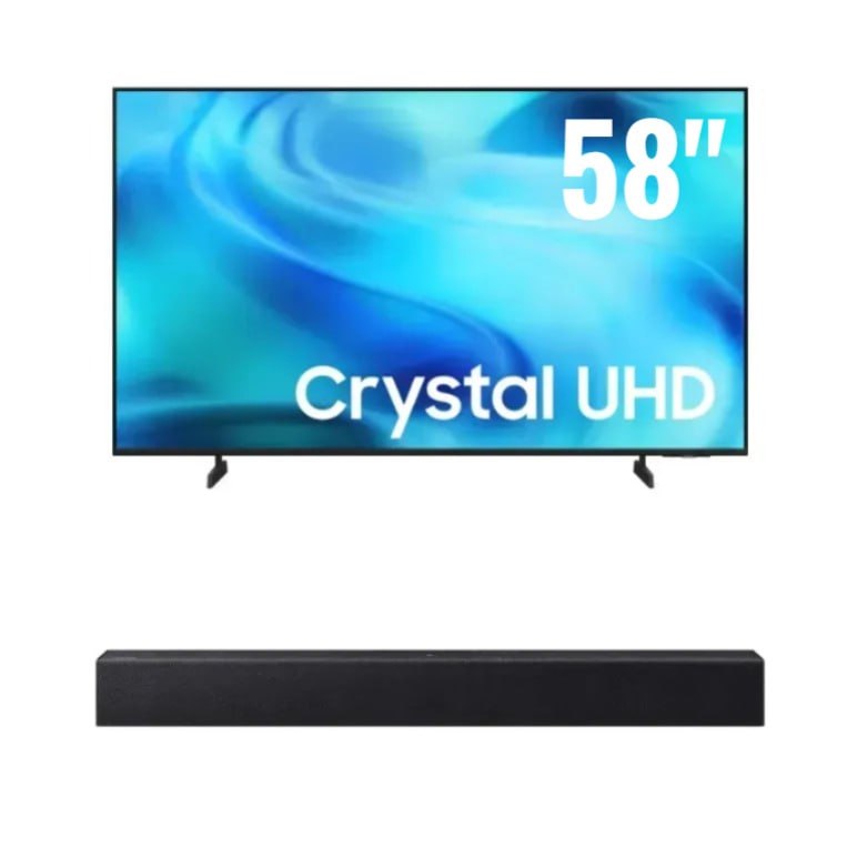 Samsung Smart TV 58" Crystal UHD 4K 2026 + Soundbar Samsung HW-B400F