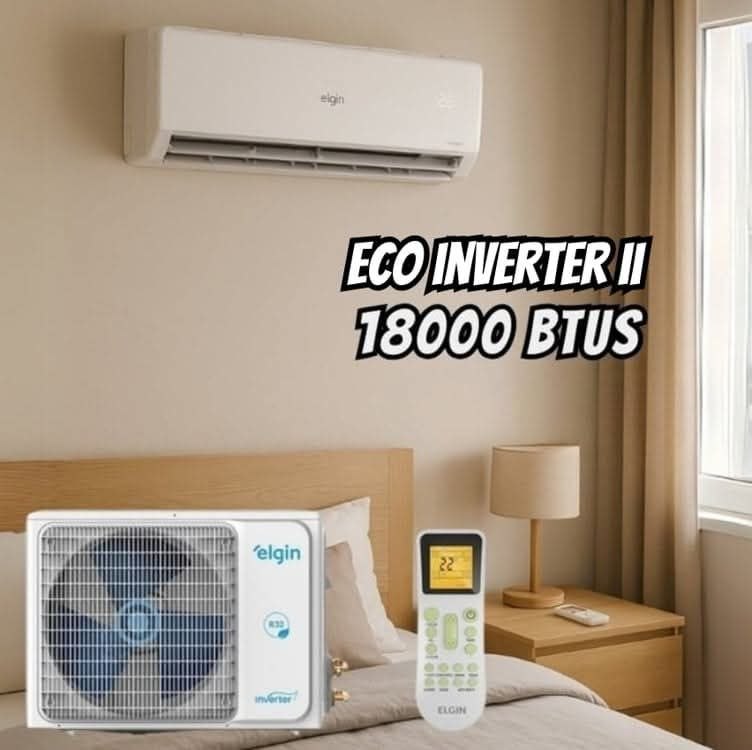 Ar Condicionado Split Hi Wall Elgin Eco Inverter II 18000 BTU/h Frio 45HJFI18C2WC – 220 Vo...