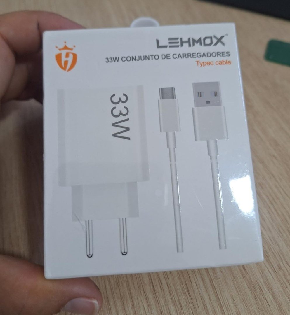Carregador Turbo 33W Carregamento Rápido Cabo Tipo C Compatível Com Todos Os Dispositivos USB-C IPhone 15/16, ANdroid, Tablet, SmartWatch