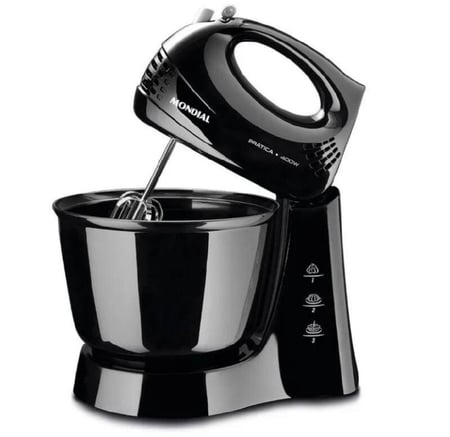 Batedeira Prática Mondial 400w B-44 W