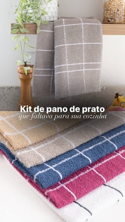 Kit 10 panos de prato para cozinha  felpudo,listrado de algodão