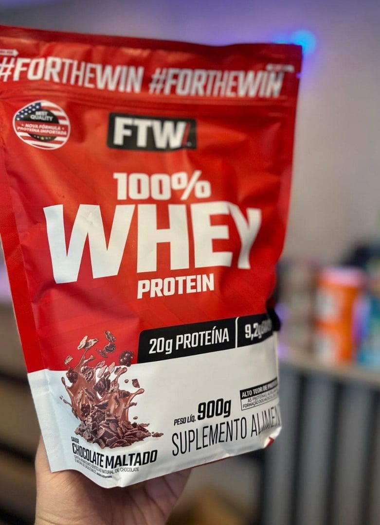 Whey Protein 100% Concentrado Refil 900g Ftw