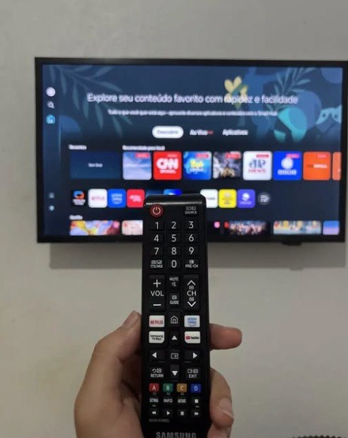 Smart Tv Samsung 32'' Hd Tizen Hdr Wi-fi Hdmi Monitor Bivolt Preta Preto