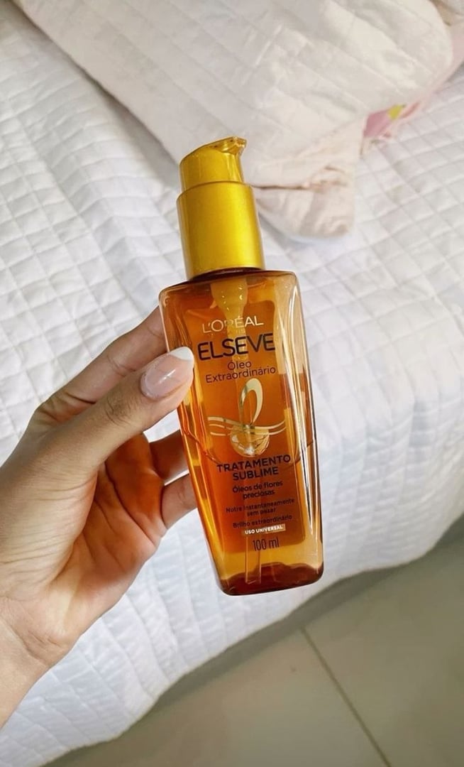 L'Oréal Paris Elseve Óleo Extraordinário Finalizador Capilar, Nutrição Profunda com 6 Óleos Preciosos, Anti-Frizz, Proteção Térmica até 230°C, Brilho Intenso para Todos os Tipos de Cabelo, 100ml