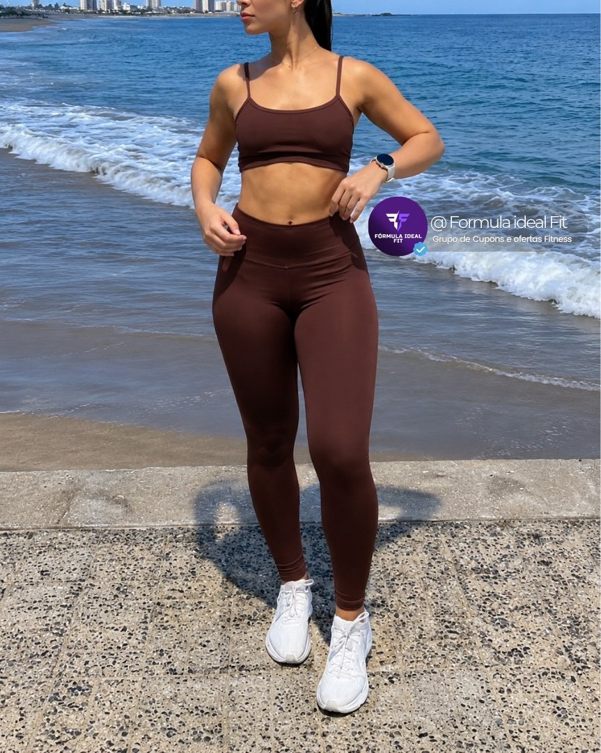 Conjunto Feminino Canelado Cós Alto Modella
