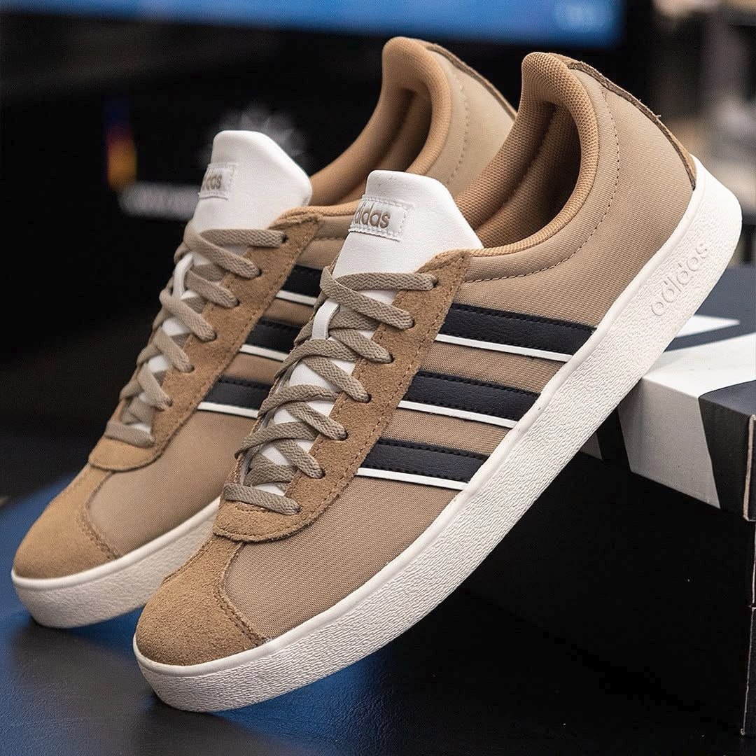 Tênis Masculino Vl Court Base adidas Blacar/cblack/owhite Lisa 41 Br