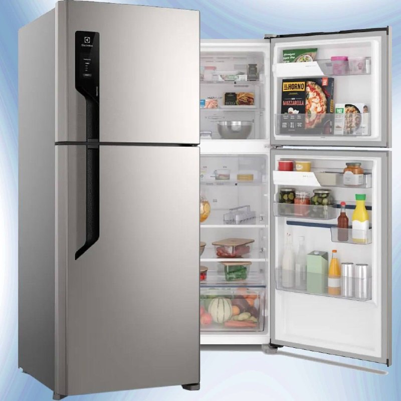 Geladeira Electrolux Frost Free 431l Autosense Inox (tf70s) Cor Inox look